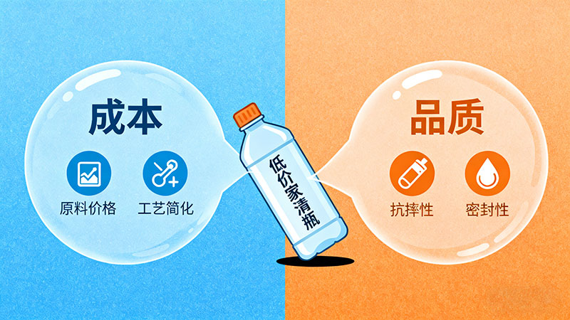 低价家清塑料瓶质量痛点与成本博弈